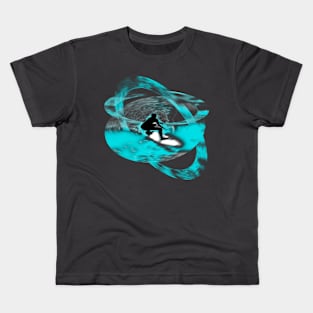 Surf Drop Space Surfer Kids T-Shirt